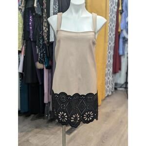 Anthropologie Faux Leather Dress